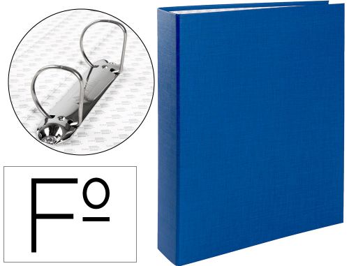 Capa liderpapel 2 aneis 40 mm cartao forrado paper folio azul , Liderpapel , 25308 , 8423473253087